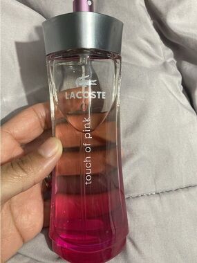 Lacoste Pink Gradient Heart-Shaped Perfume Bottle